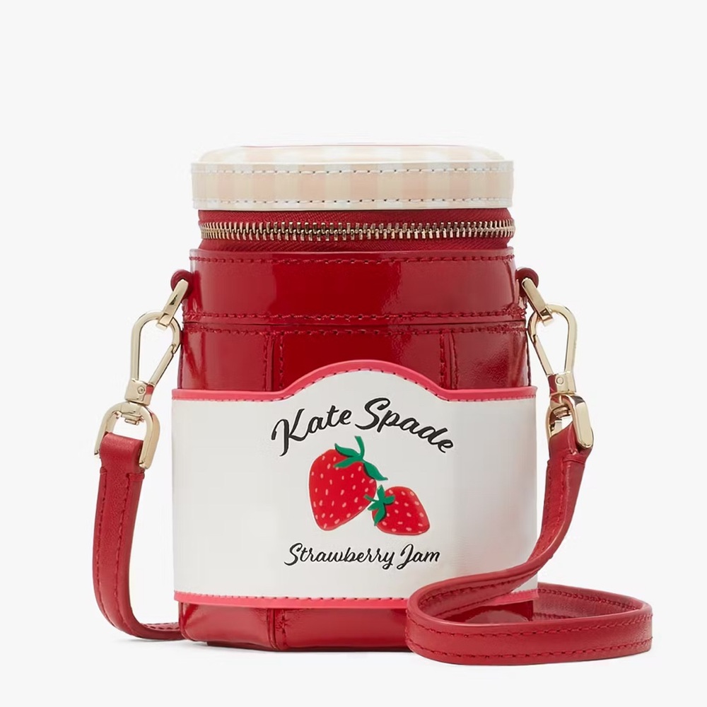 NWT💃Kate Spade Strawberry Dreams 3D Jam Crossbody - Picture 6 of 8